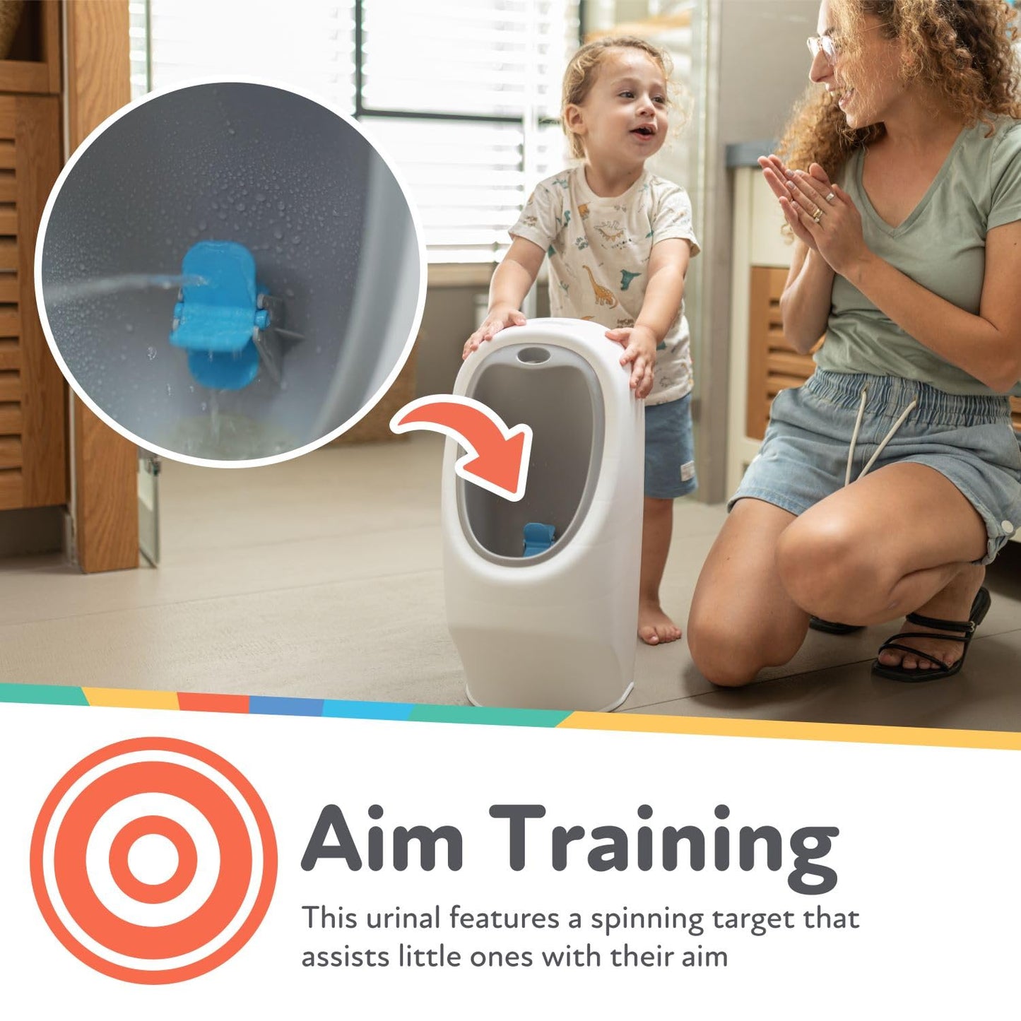 Nuby My Real Potty Training Toilet with Life-Like Flush Button and Sound - 18+ Months - White