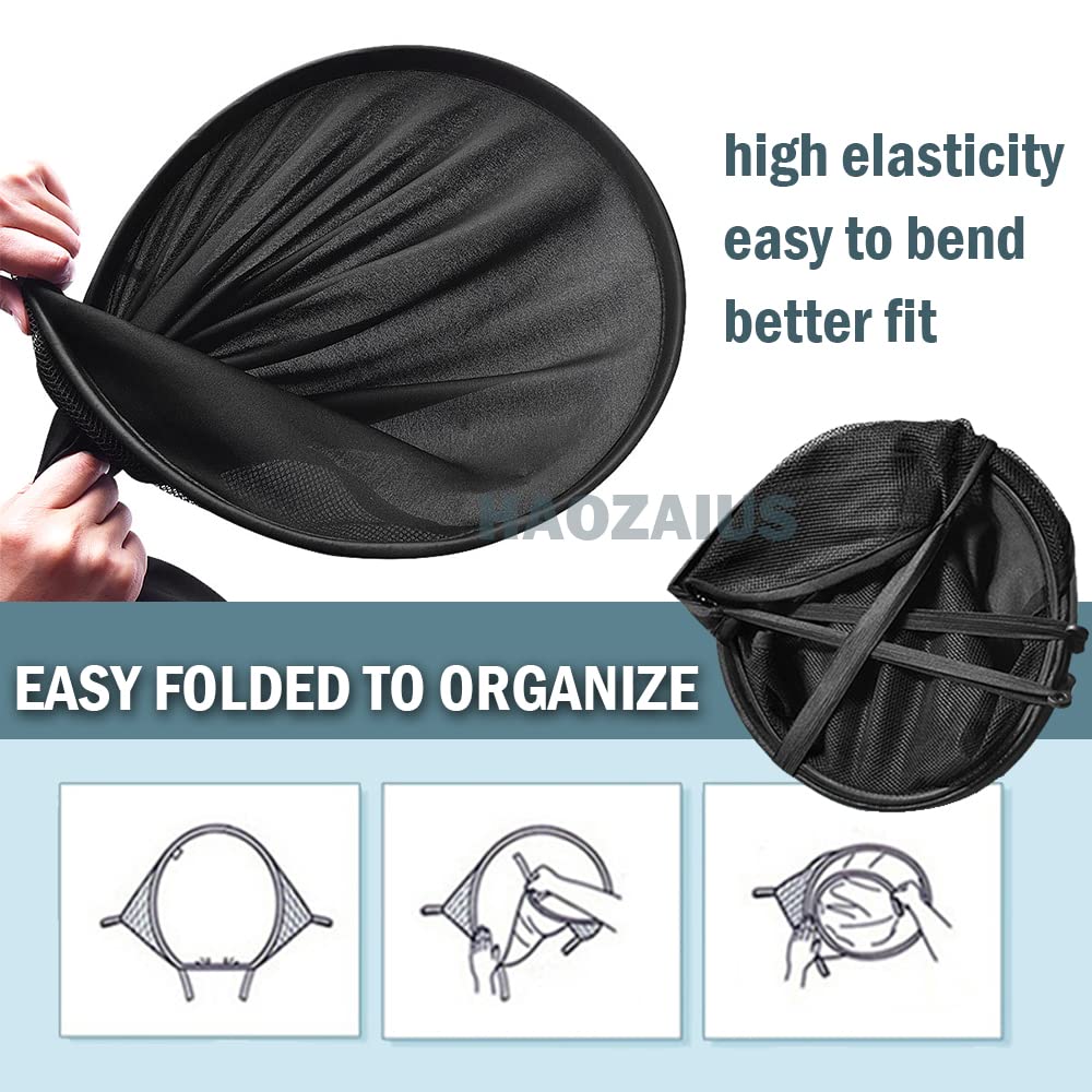 Universal Stroller Sun Cover UV Protection Baby Stroller Sun Shade Buggy Pram Sun Rain Shade Blackout Blind Canopy Cover Pushchair Sunblock Cover for Travel Park Zoo, Black