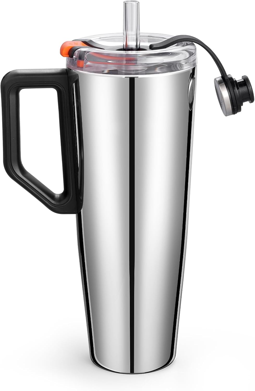 38 oz Tumbler with Handle, Insulated Cup with Patented Pop-Up Straw Lid | Patented pop-up straw, vacuum insulated stainless steel, cup holder friendly for commute, gym, travel, and daily hydration