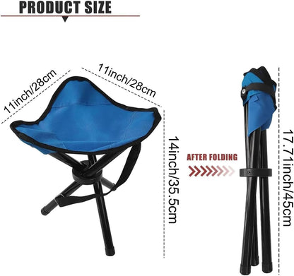 Travel Folding Camping Stool, Use Height 14" and Max Weight 240 lbs Outdoor Portable Party Chair Fishing Chair Seat for Camping Fishing Hiking Gardening and Beach Painting