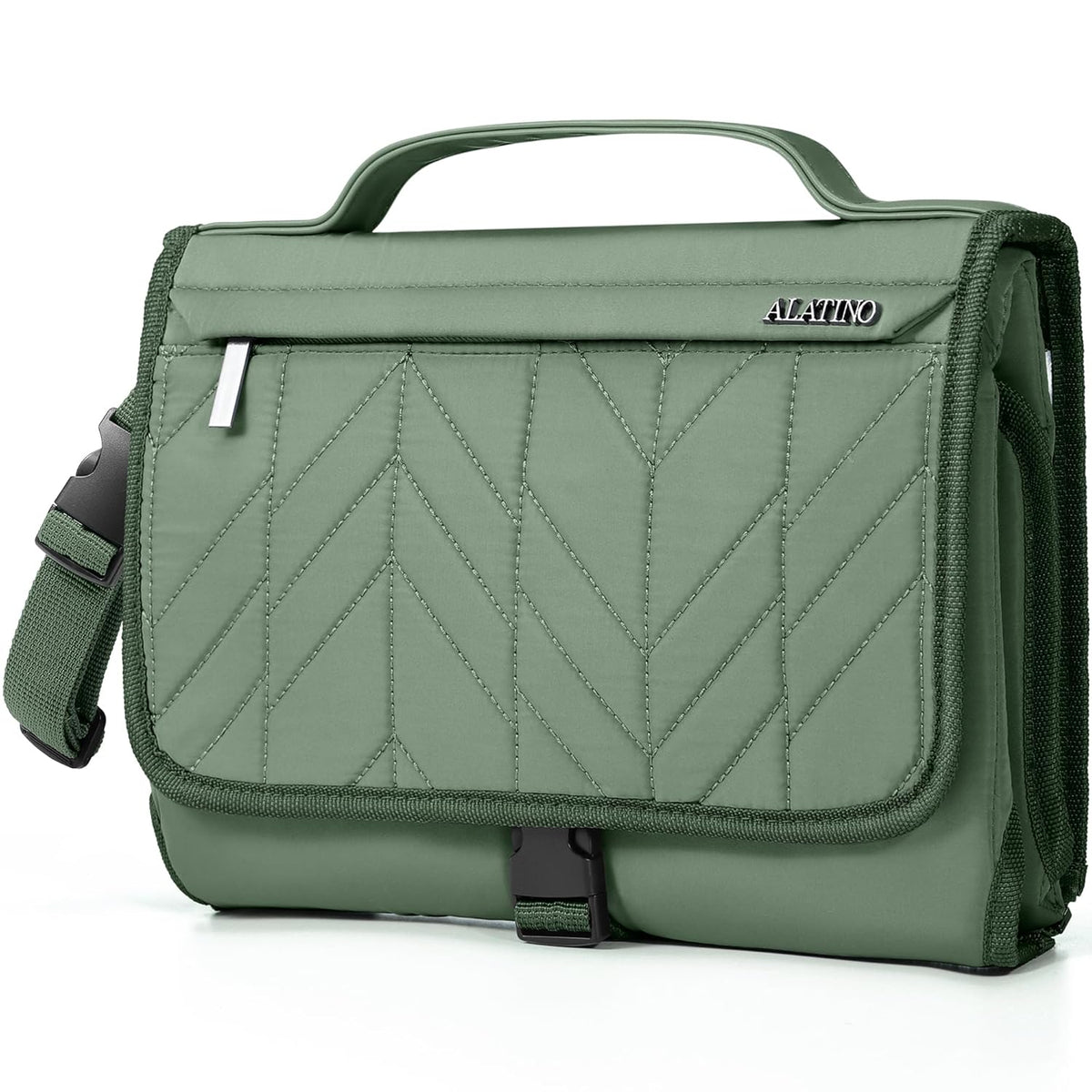 Portable Diaper Changing Pad, Waterproof, Large 24x21,Sage Green