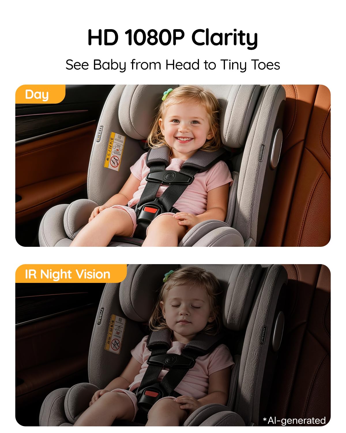 USB Baby Car Camera, Backseat Monitor Car Seat Mirror