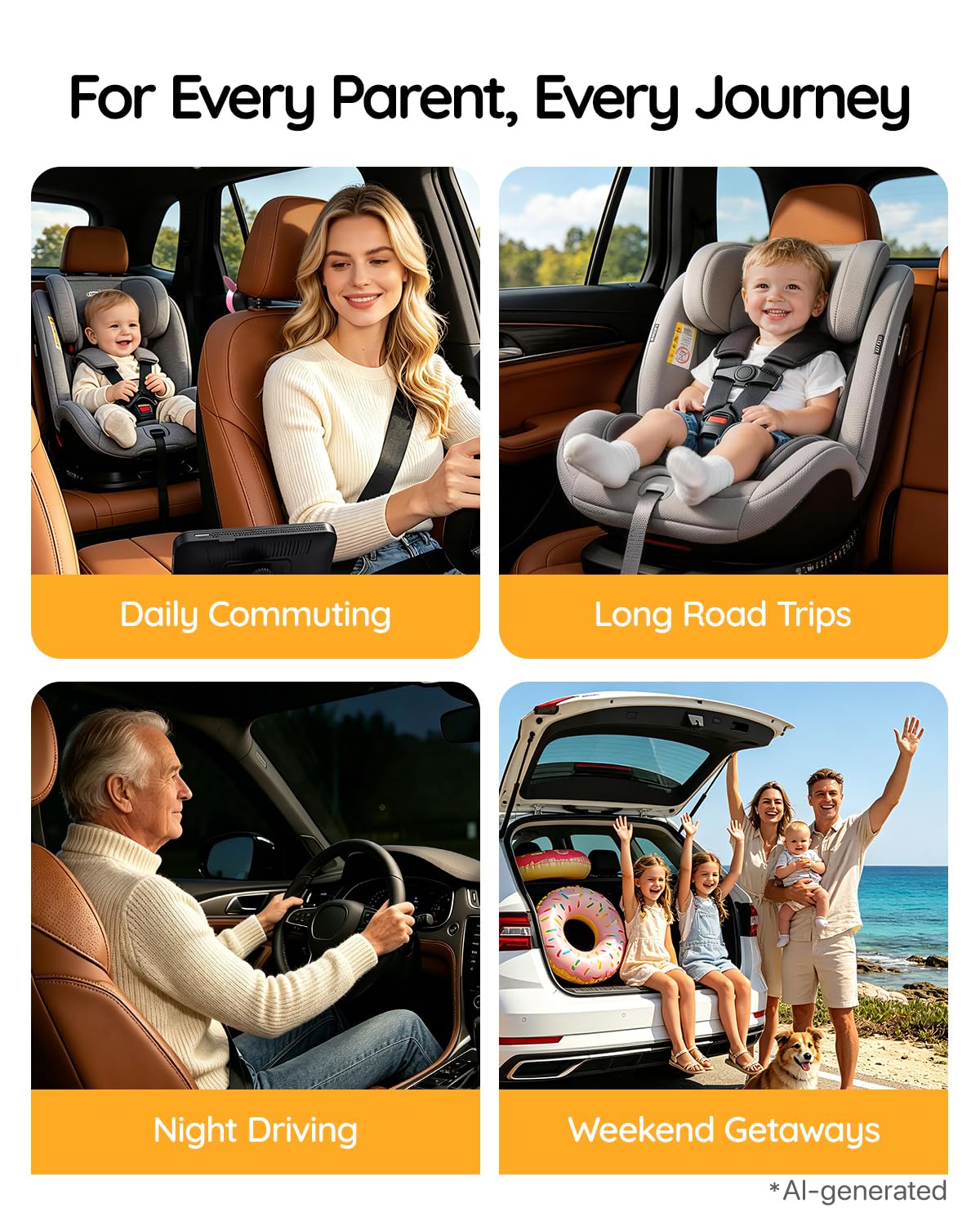 USB Baby Car Camera, Backseat Monitor Car Seat Mirror