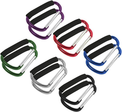 Assorted Color Jumbo Aluminum Carabiners (12 PC.) - 1297A-12