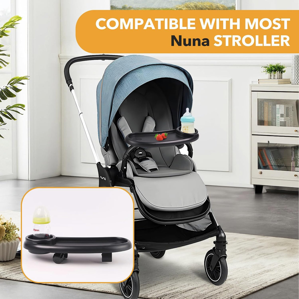 Snack Tray Compatible with Nuna Stroller