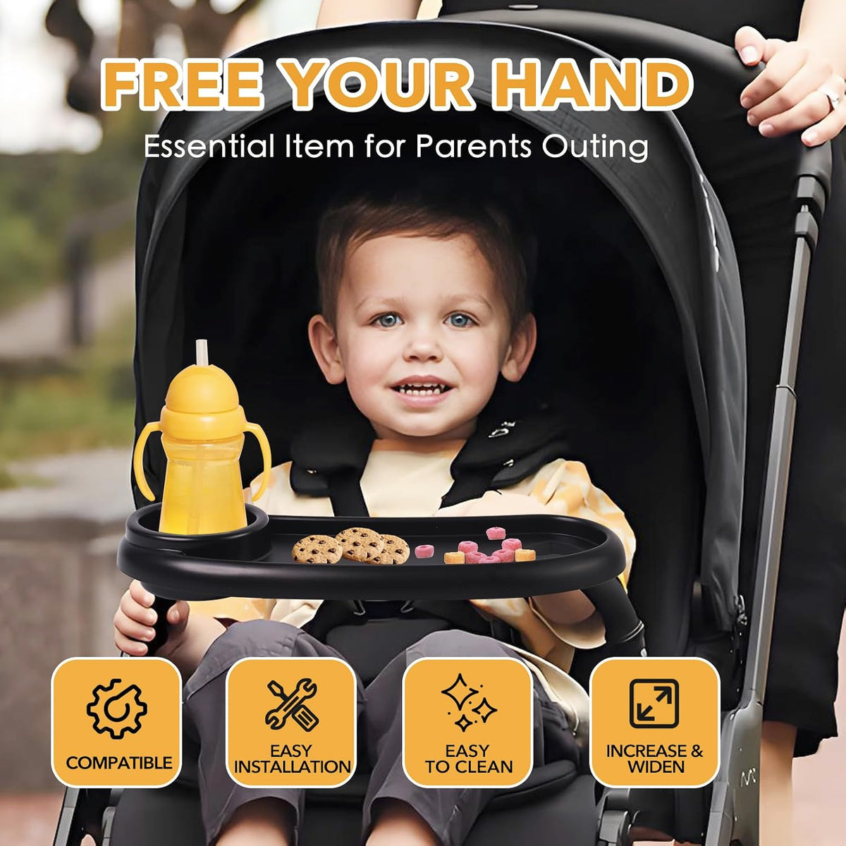 Snack Tray Compatible with Nuna Stroller