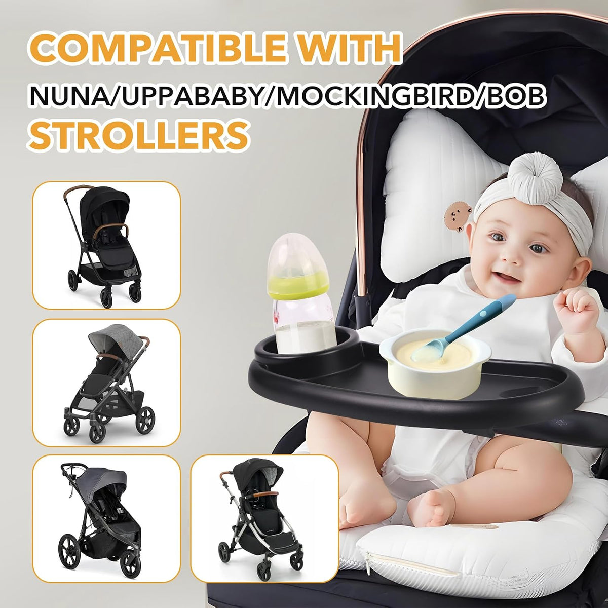 Snack Tray Compatible with Nuna Stroller