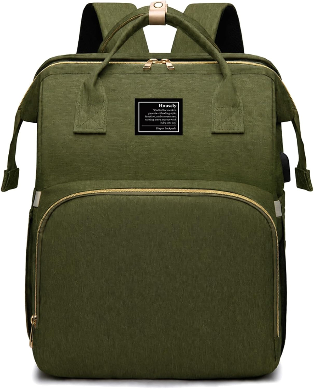 Diaper Bag Backpack with Changing Station, 25L Large Capacity