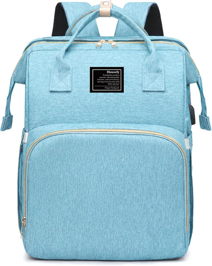 Diaper Bag Backpack with Changing Station, 25L Large Capacity