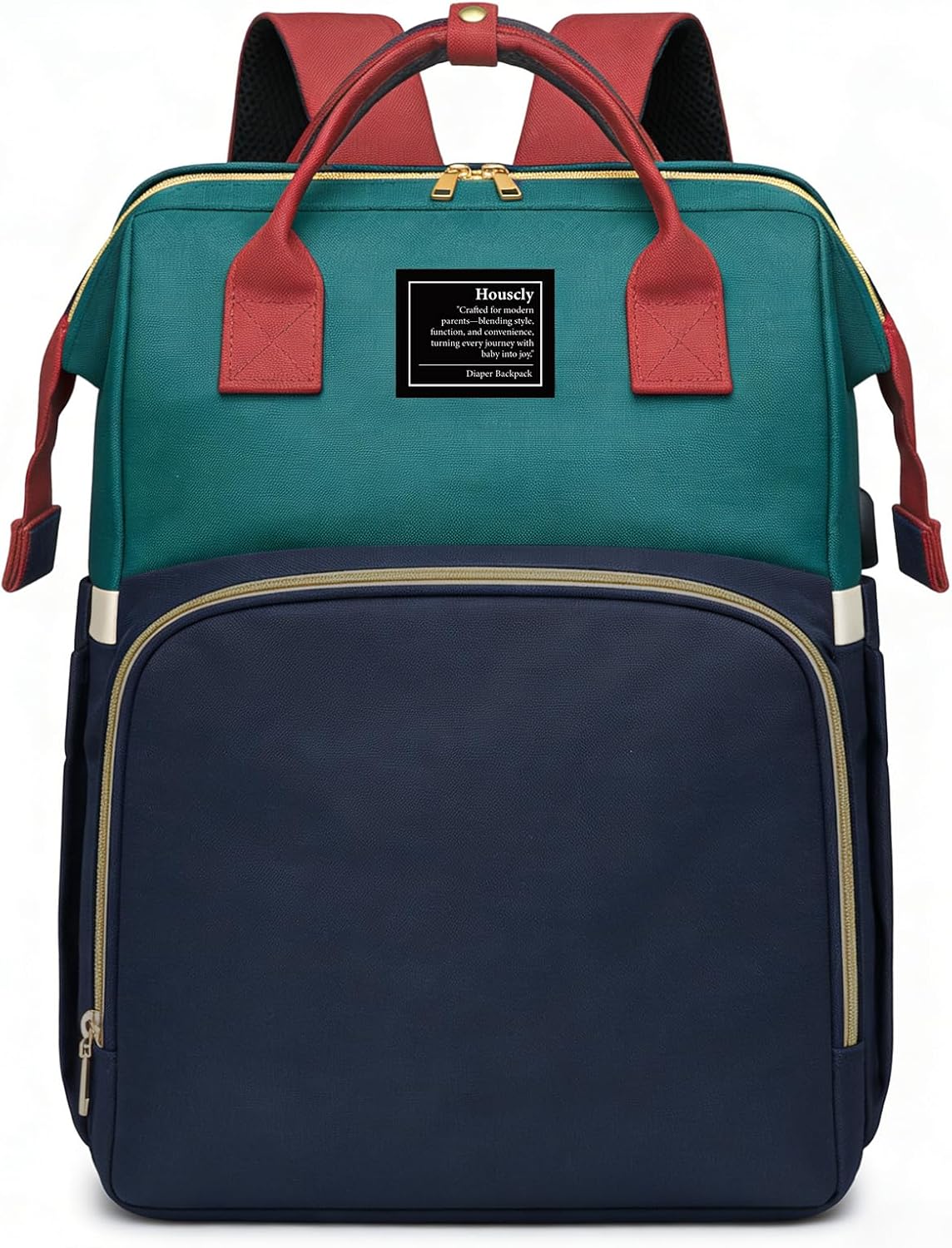 Diaper Bag Backpack with Changing Station, 25L Large Capacity