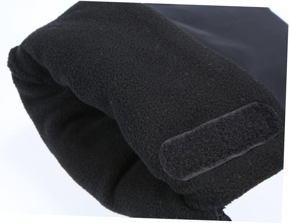One Pair Thick Winter Gloves for Stroller Use Windproof and Hand Muff for Parents Warm Gloves Black