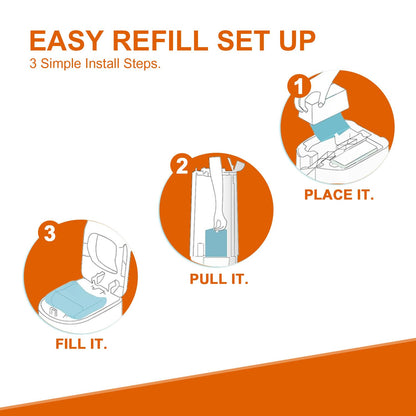 Diaper Pail Refills Bags Compatible with Genie Easy Roll Signature and Platinum Diaper Pails,90 Refills Holds up to 4200 Newborn Diapers,7-Layer Odor-Barrier Technology (3 Pack)