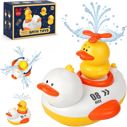 Duckie Baby Bath Shower Head, Toddler Bath Toys for Kids Ages 1-3