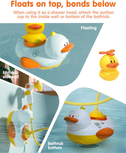 Duckie Baby Bath Shower Head, Toddler Bath Toys for Kids Ages 1-3