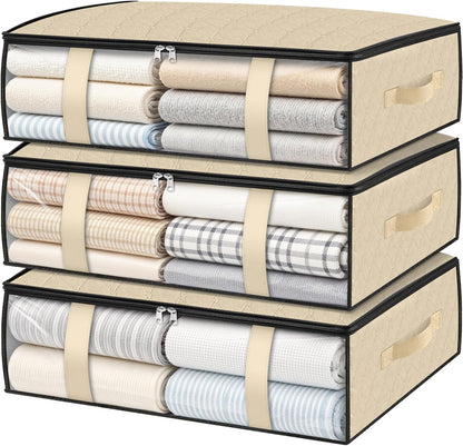 Under Bed Storage Bags, 40L, Gray