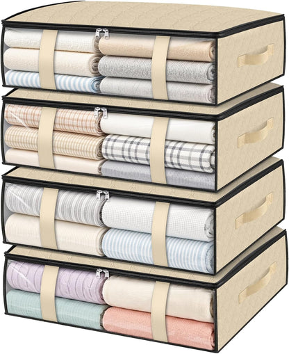 Under Bed Storage Bags, 40L, Gray
