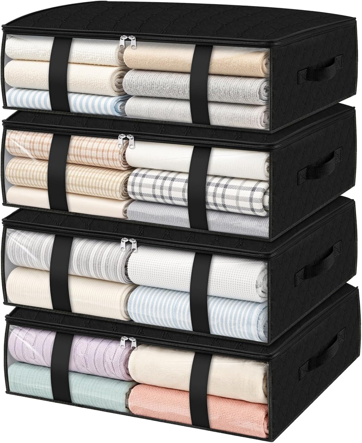 Under Bed Storage Bags, 40L, Gray