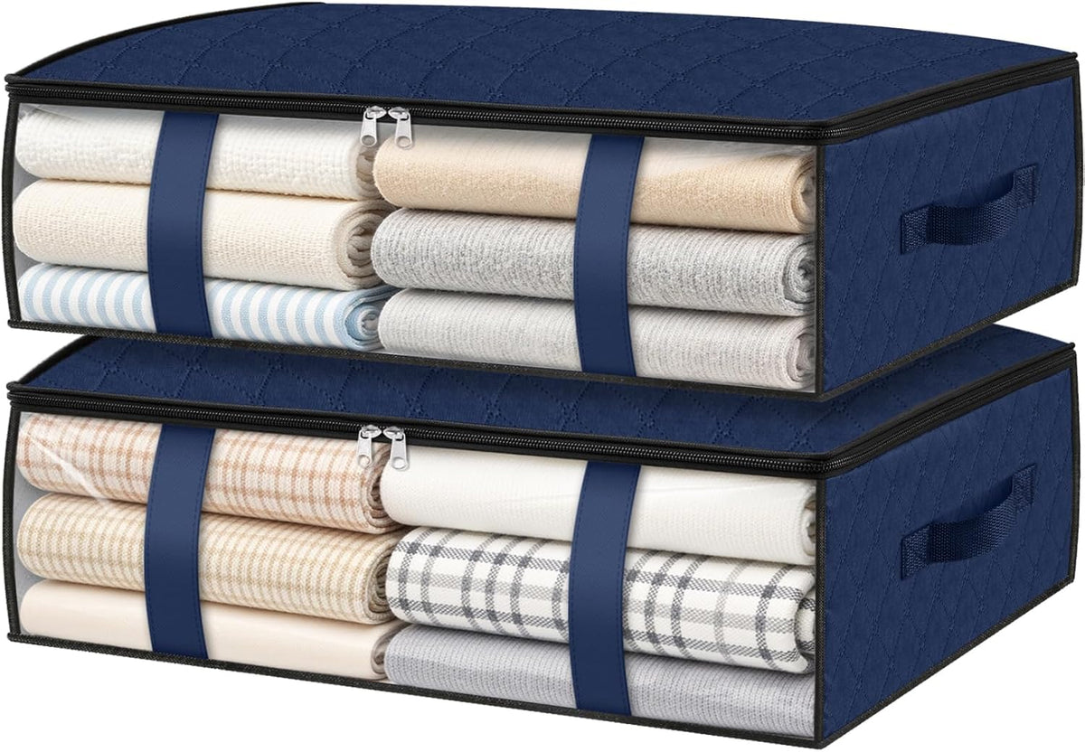 Under Bed Storage Bags, 40L, Gray