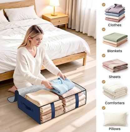 Under Bed Storage Bags, 40L, Gray
