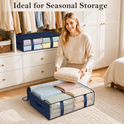 Under Bed Storage Bags, 40L, Gray