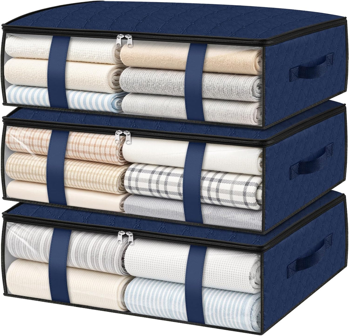 Under Bed Storage Bags, 40L, Gray