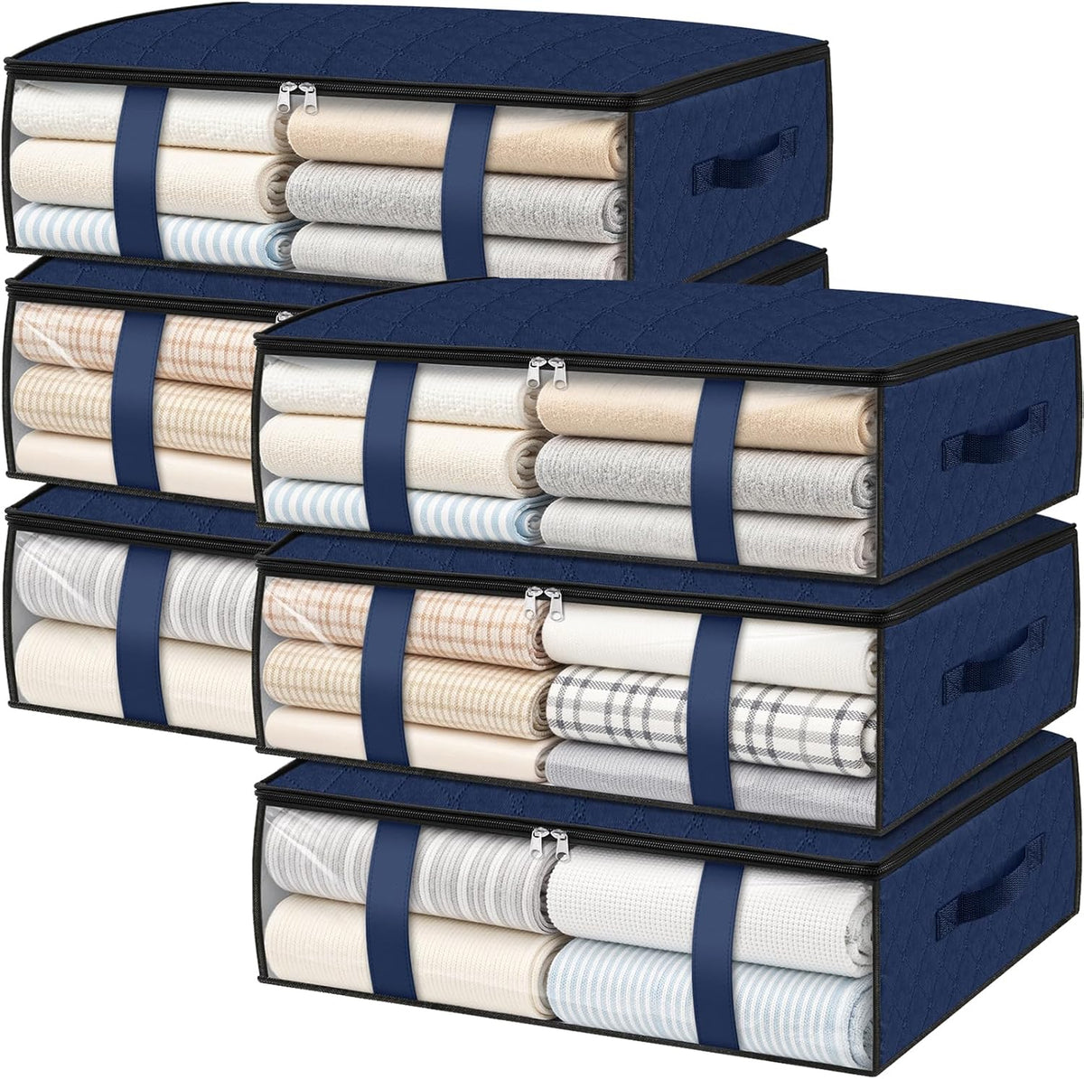 Under Bed Storage Bags, 40L, Gray