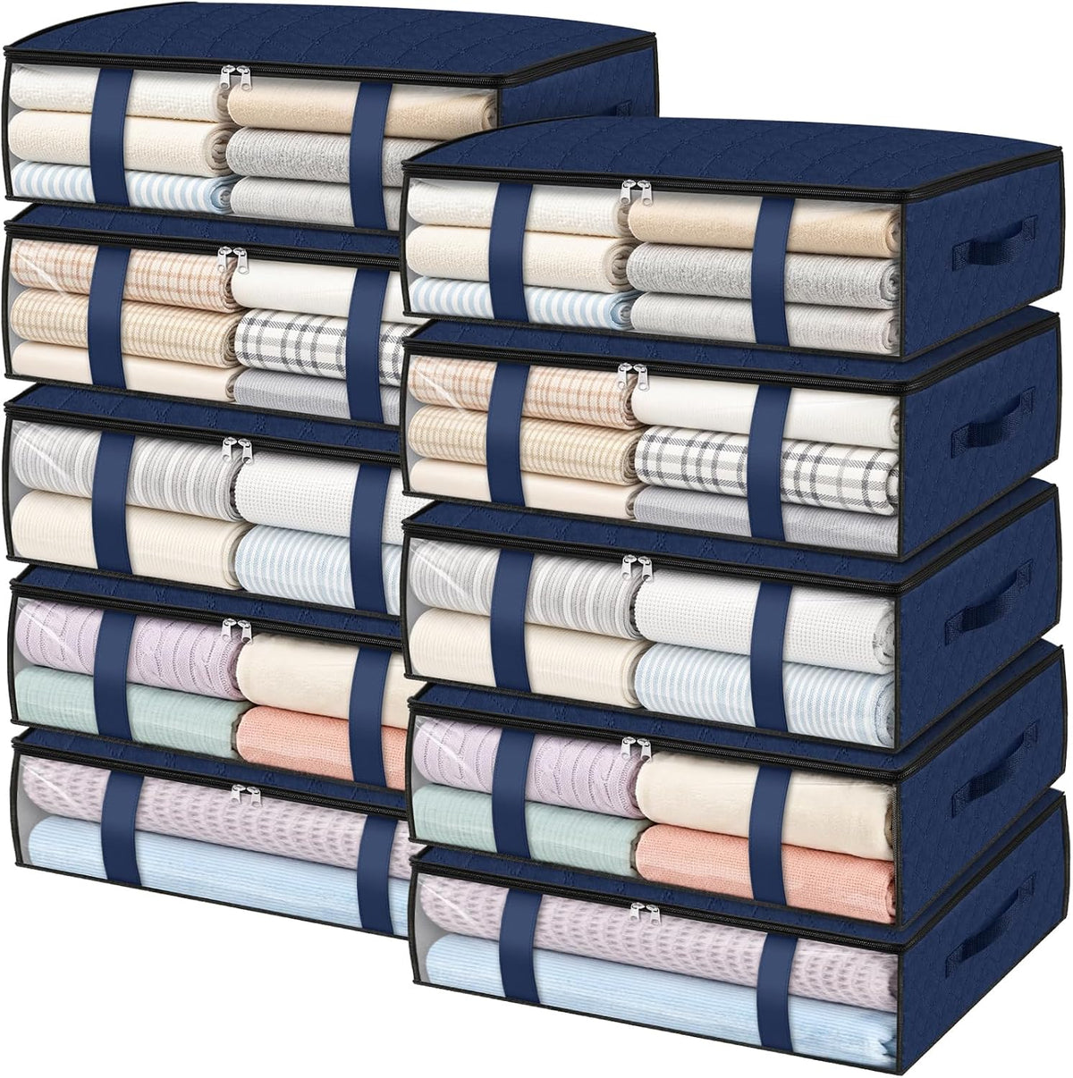 Under Bed Storage Bags, 40L, Gray