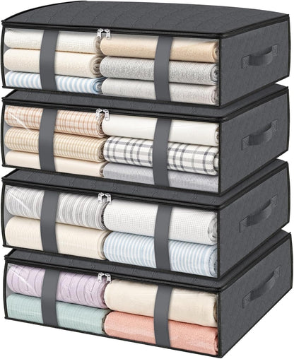 Under Bed Storage Bags, 40L, Gray