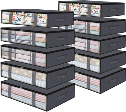 Under Bed Storage Bags, 40L, Gray