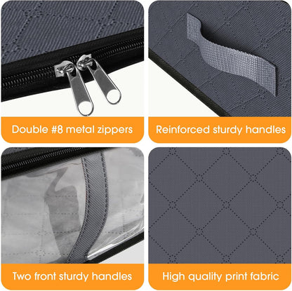 Under Bed Storage Bags, 40L, Gray