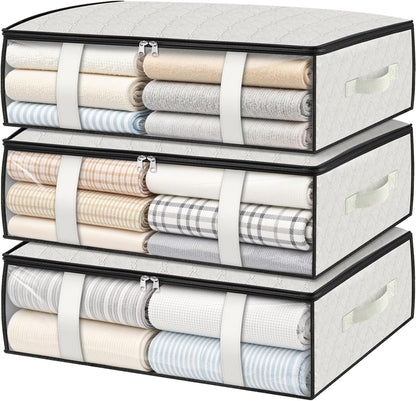 Under Bed Storage Bags, 40L, Gray