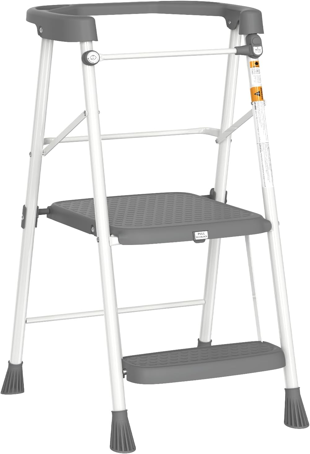Kids 2 Steps Step Stool, Foldable Toddler Tower with Safety Railing