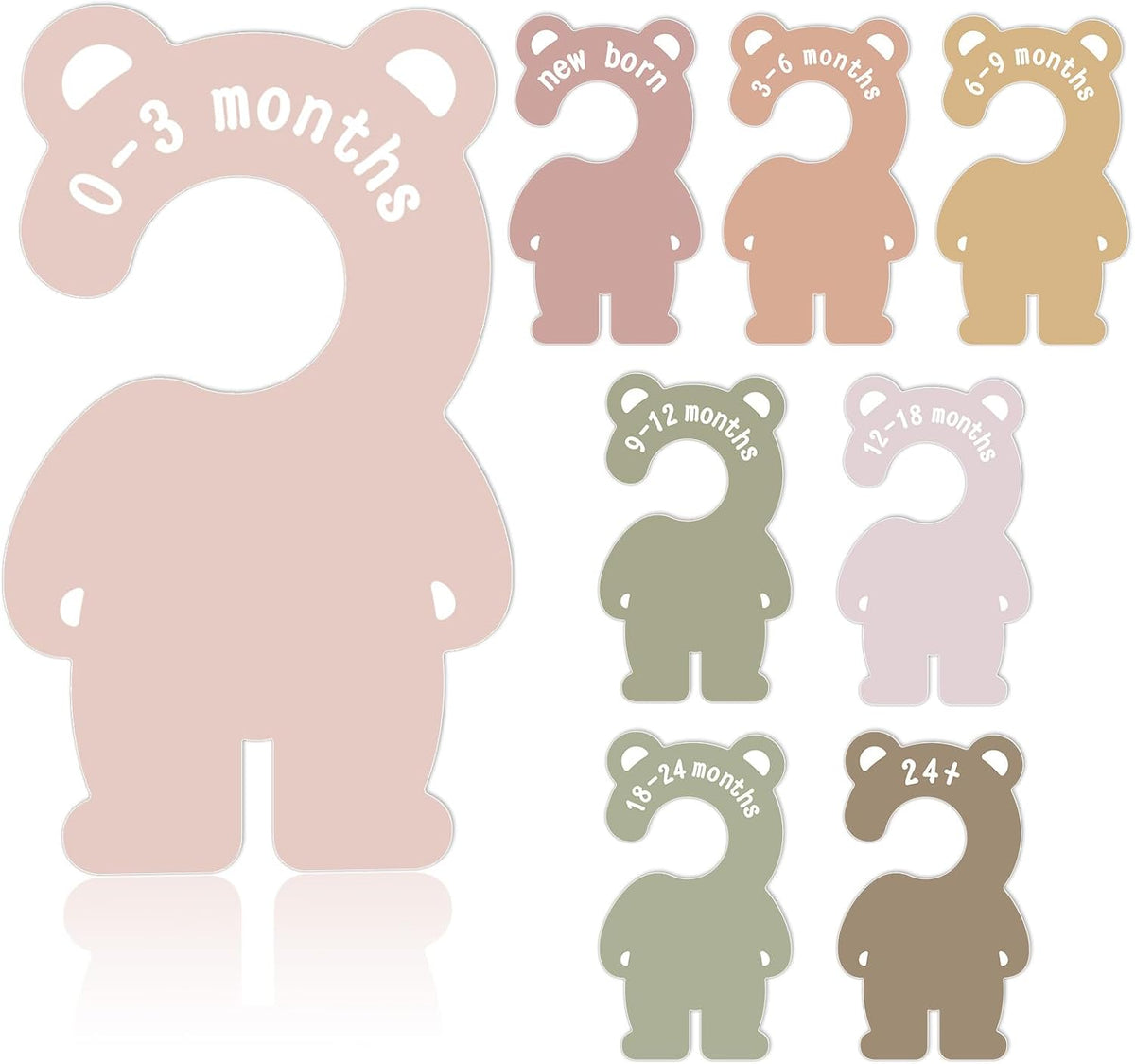Baby Closet Dividers,Baby Clothes Organizer,Nursery Closet Size Dividers