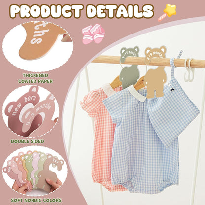 Baby Closet Dividers,Baby Clothes Organizer,Nursery Closet Size Dividers