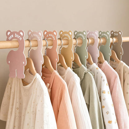 Baby Closet Dividers,Baby Clothes Organizer,Nursery Closet Size Dividers