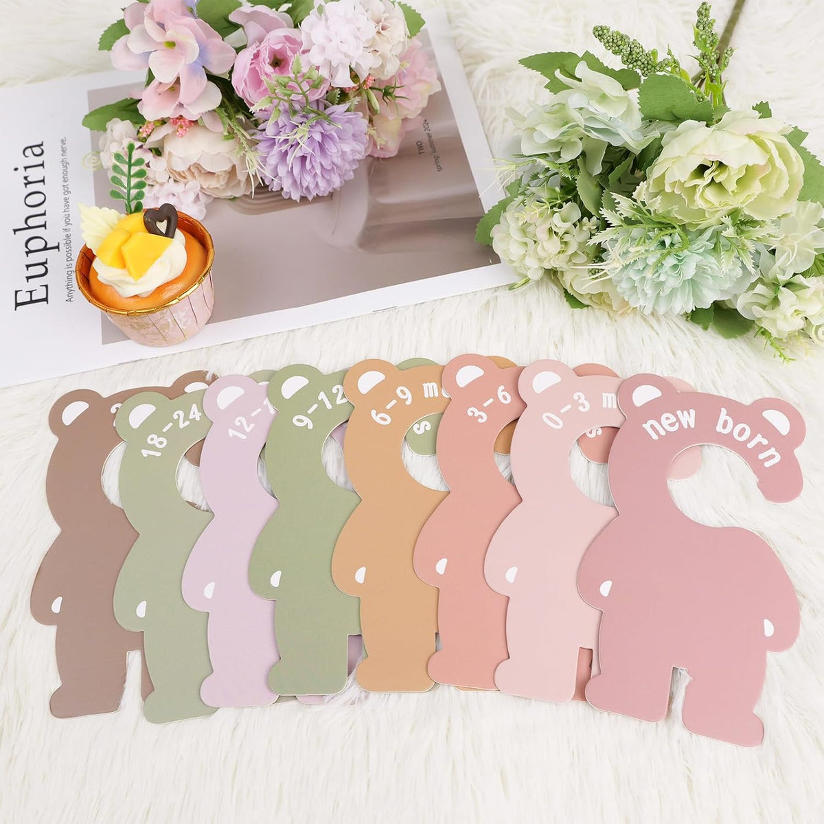 Baby Closet Dividers,Baby Clothes Organizer,Nursery Closet Size Dividers