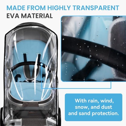 bemece Double Stroller Rain Cover for Side-by-Side Twin Strollers