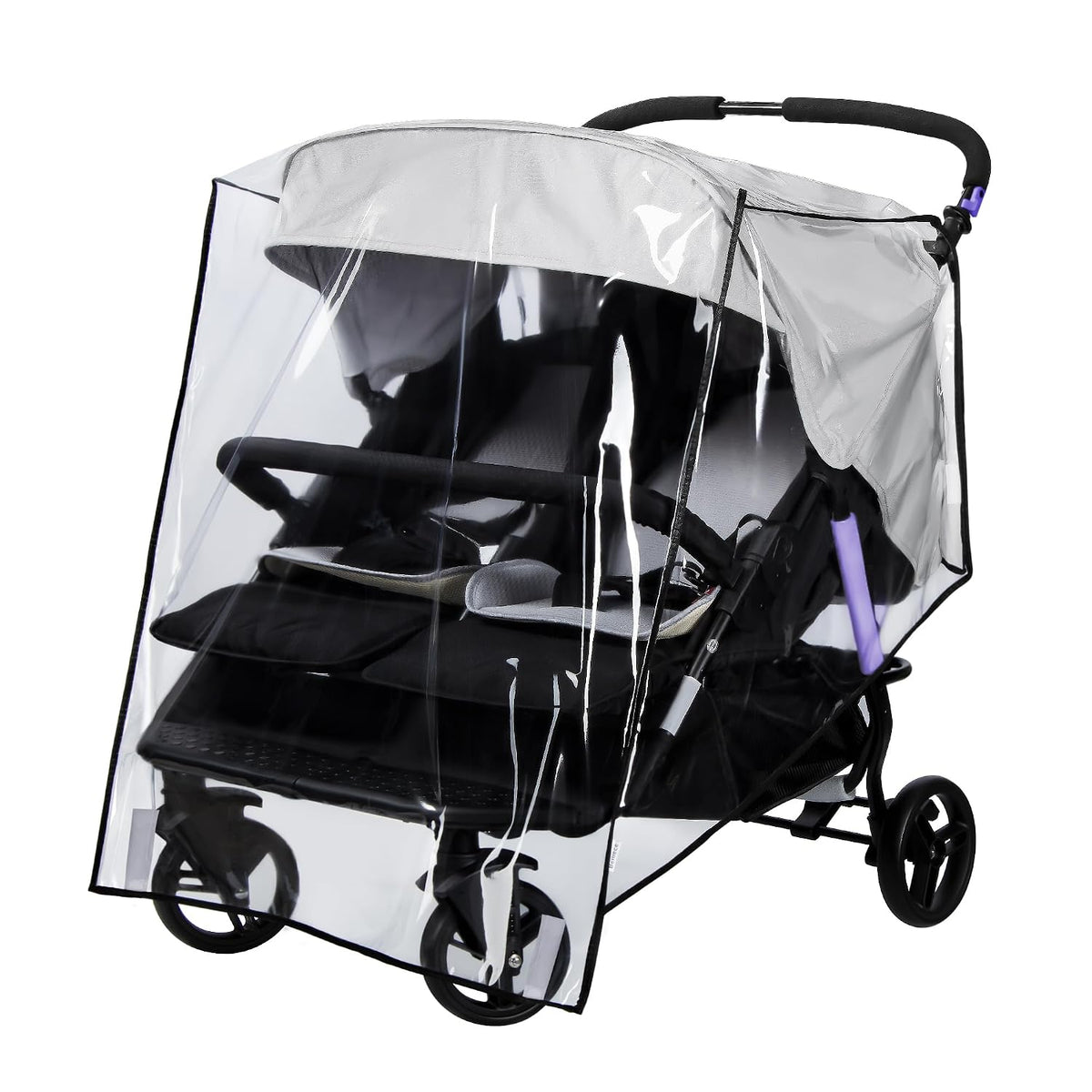 bemece Double Stroller Rain Cover for Side-by-Side Twin Strollers