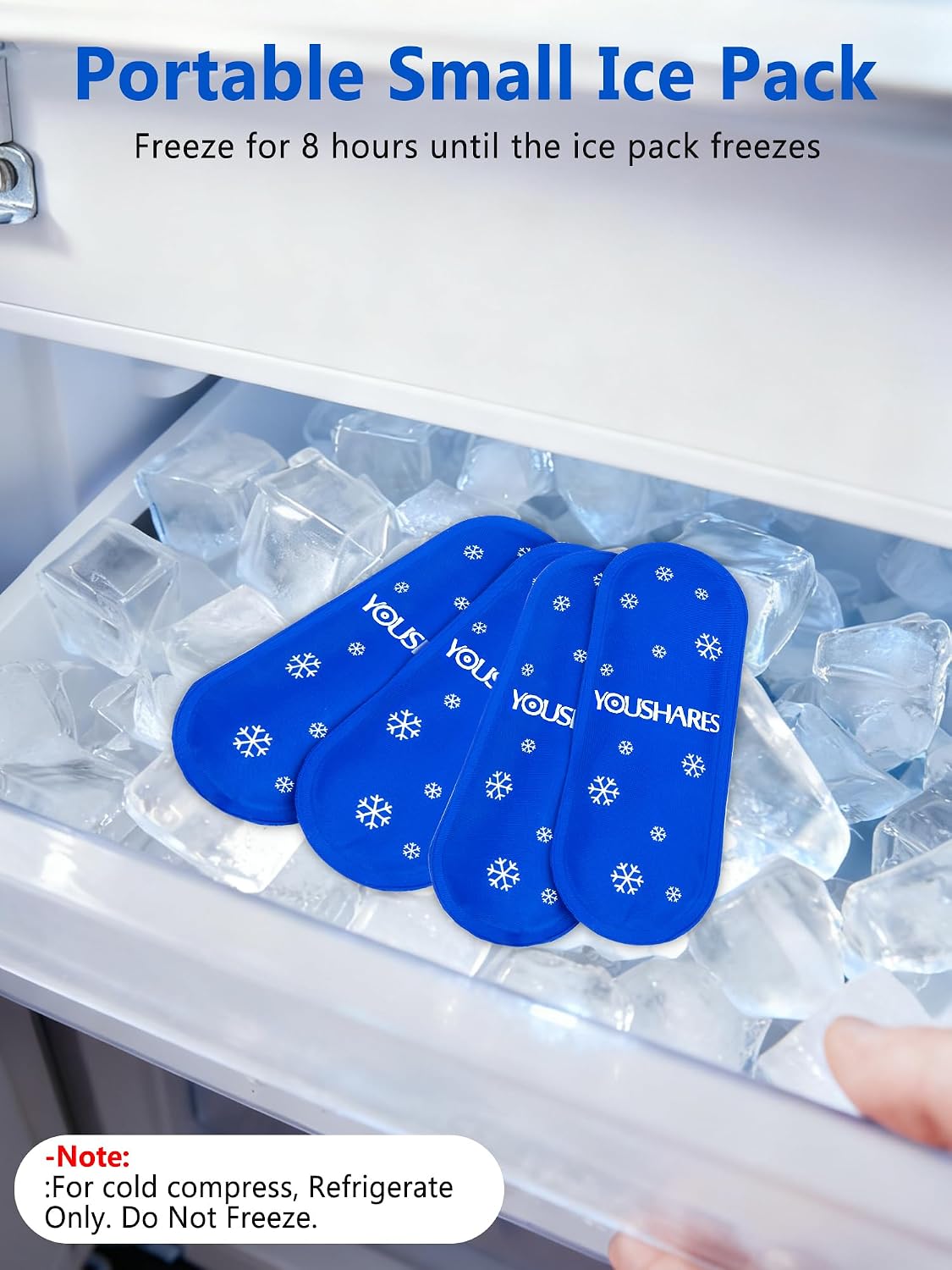 Breast Milk Cooler Travel Bag, Real-Time Temperature Display, Holds 4-6 Breastmilk Storage Bag with 2 Breast Milk Ice Pack, Cooling & Waterproof Portable Cooler for Moms on the Go (Navy Blue)