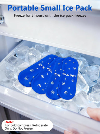 Breast Milk Cooler Travel Bag, Real-Time Temperature Display, Holds 4-6 Breastmilk Storage Bag with 2 Breast Milk Ice Pack, Cooling & Waterproof Portable Cooler for Moms on the Go (Navy Blue)
