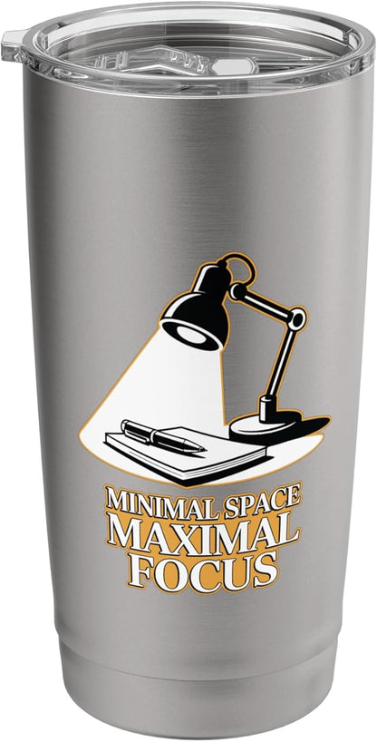 Minimal Space Maximal Focus Productivity Desk Stainless Steel Insulated Tumbler