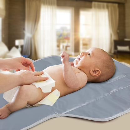 Baby Portable Changing Pad Travel - Waterproof Diper Changing Mat,Pink
