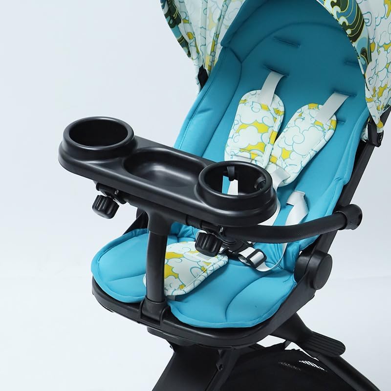 Stroller Snack Tray, Universal Stroller Cup Holder with Snack Tray