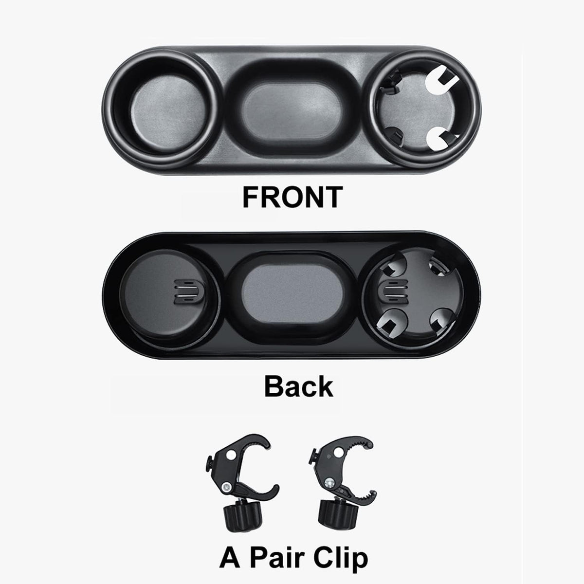 Stroller Snack Tray, Universal Stroller Cup Holder with Snack Tray