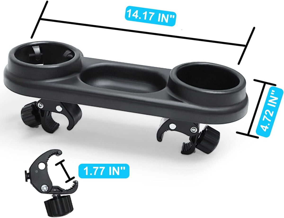 Stroller Snack Tray, Universal Stroller Cup Holder with Snack Tray