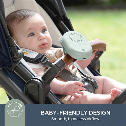 Baby Stroller Fan - Bladeless Baby Carrier Fan - USB Rechargeable