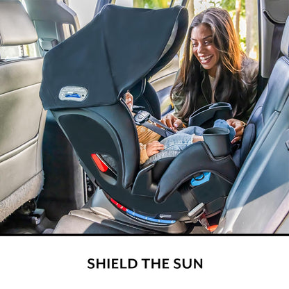 All4Stages Slim Plus Canopy 4-in-1 Convertible Car Seat (Baker Gray)