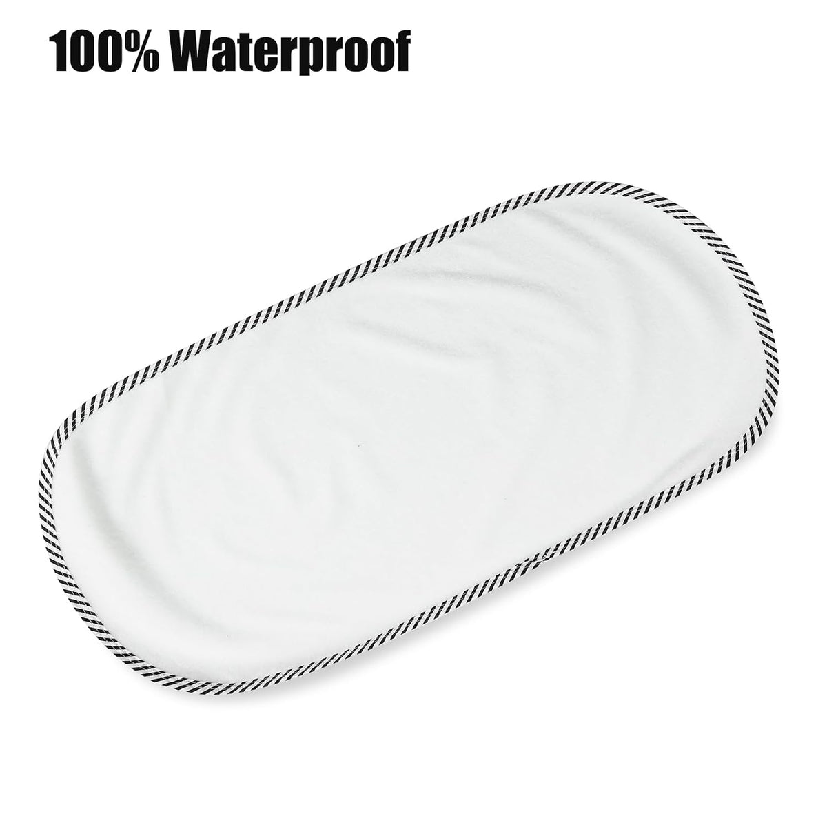 4 Pack Baby Changing Pad Liners, Waterproof Diaper Underpads