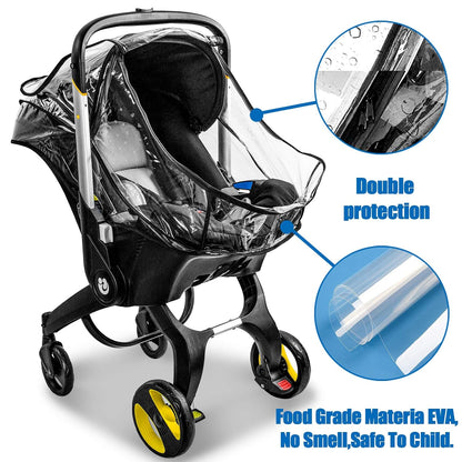 Car Seat Rain Cover,Compatible with Doona Infant Car Seat Stroller