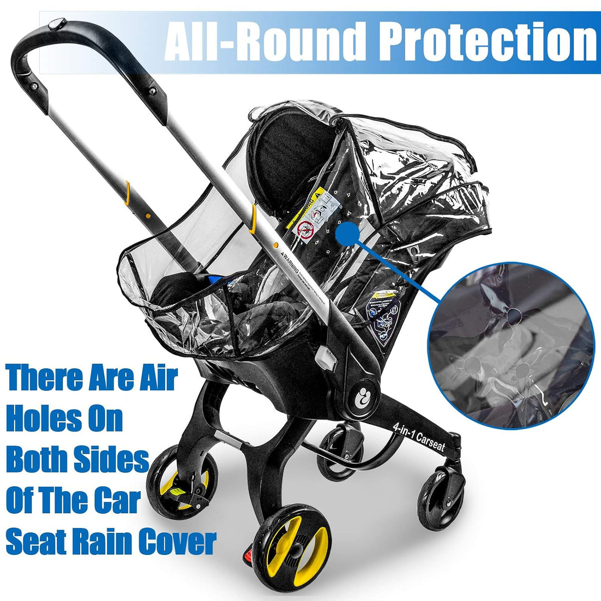 Car Seat Rain Cover,Compatible with Doona Infant Car Seat Stroller